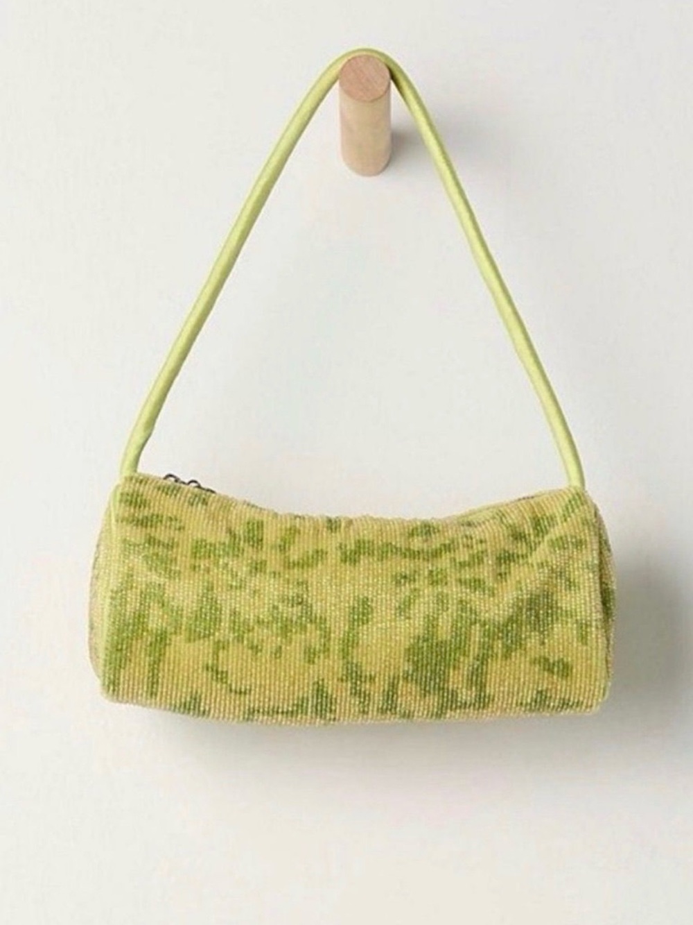 $98: NWT Free People Bailey Beaded Barrel Bag